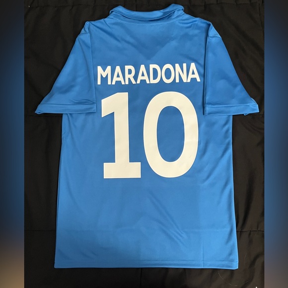Maradona #10 Napoli Retro Soccer Jersey Blue HomeL-XL - Picture 2 of 4